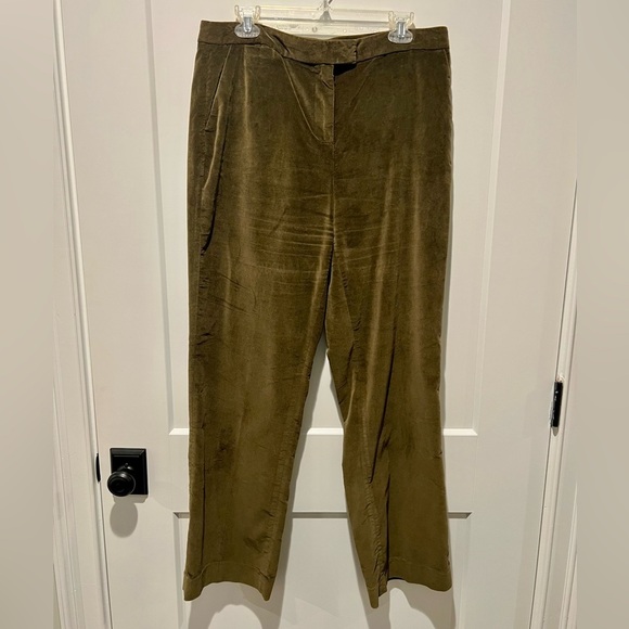 Talbots Pants - Talbots Green Velveteen pants size 14